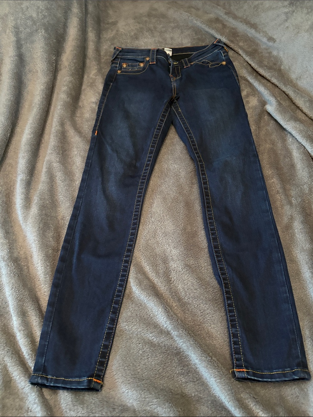 True Religion Women's Dark Blue Skinny Jeans